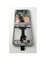 Pantalla lcd para Samsung Galaxy Z Flip6 SM-F741B mas tactil negro con marco plata GH82-35014A Service Pack