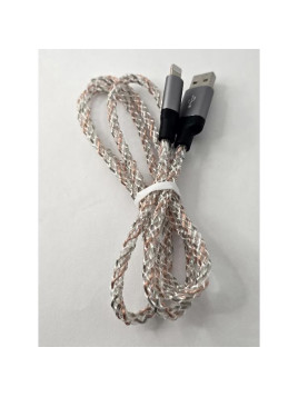 Cable USB A para Lightning 2,4A U112 1M gris HOCO de carga de datos con luz