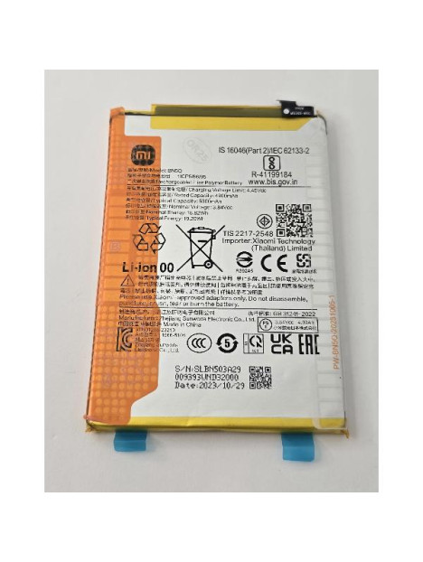 Bateria BN5Q 5000mAh para Xiaomi Redmi 13C Xiaomi Poco C65 Service Pack