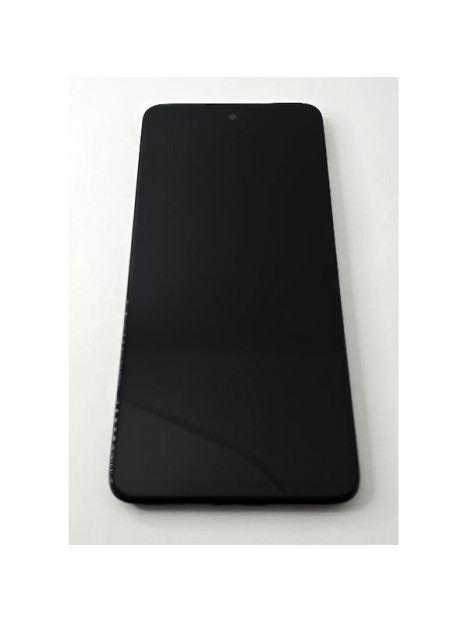Pantalla lcd para Motorola Moto G55 XT2435 mas tactil negro con marco negro 5D68C28432 Service Pack