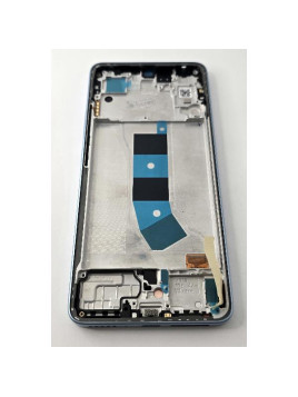Pantalla lcd para Xiaomi Redmi Note 13 4G 23129RAA4G mas tactil negro con marco azul 56000100N700 Service Pack