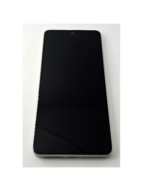Pantalla lcd para Xiaomi Redmi Note 13 4G mas tactil negro con marco verde 56000300N700 Service Pack