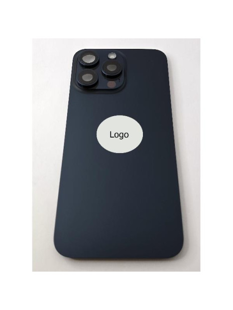 Tapa trasera o tapa bateria azul titanio para iPhone 15 Pro Max remanufacurada Grado A