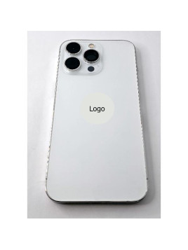 Tapa trasera o tapa bateria plata para Iphone 13 Pro con marco central Remanufacturada Grado A