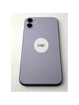 Tapa trasera o tapa bateria morada para Iphone 11 con marco central Remanufacturada Grado A