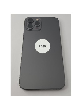 Tapa trasera o tapa bateria gris para Iphone 12 Pro Max con marco central Remanufacturada Grado A