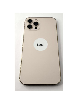 Tapa trasera o tapa bateria dorada para Iphone 12 Pro con marco central Remanufacturada Grado A