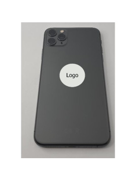 Tapa trasera o tapa bateria gris para Iphone 11 Pro Max con marco central Remanufacturada Grado A