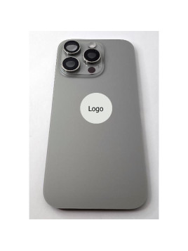 Tapa trasera o tapa bateria gris titanio para iPhone 16 Pro remanufacurada Grado A