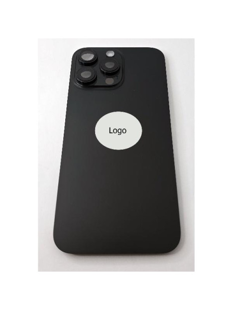 Tapa trasera o tapa bateria negra para iPhone 16 Pro Max remanufacurada Grado A