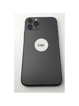 Tapa trasera o tapa bateria gris para iPhone 11 Pro con marco central remanufacurada Grado A