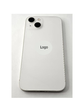 Tapa trasera o tapa bateria blanca para iPhone 13 con marco central remanufacurada Grado A