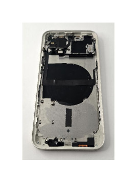 Tapa trasera o tapa bateria blanca para iPhone 13 con marco central remanufacurada Grado A