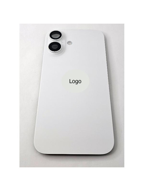 Tapa trasera o tapa bateria blanca para iPhone 16 remanufacurada Grado A
