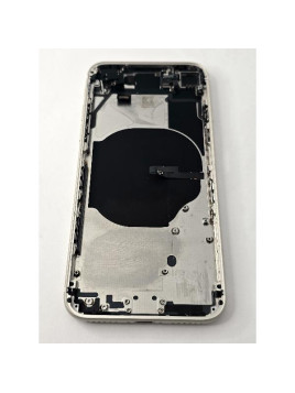 Tapa trasera o tapa bateria blanca para iPhone SE 2022 con marco central remanufacurada Grado A