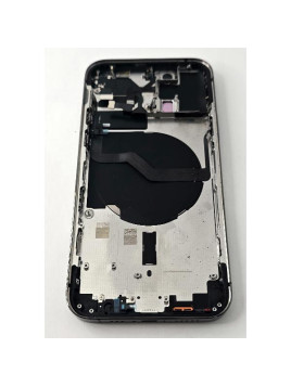 Tapa trasera o tapa bateria gris para iPhone 12 Pro con marco central remanufacurada Grado A
