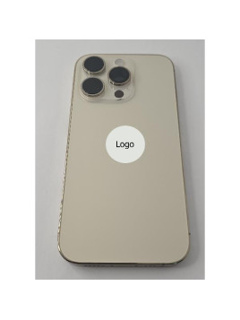 Tapa trasera o tapa bateria dorada para iPhone 14 Pro con marco central remanufacurada Grado A