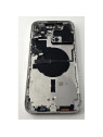 Tapa trasera o tapa bateria plata para iPhone 14 Pro Max con marco central remanufacurada Grado A