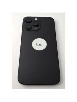 Tapa trasera o tapa bateria negra para iPhone 14 Pro Max con marco central remanufacurada Grado A