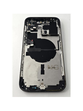 Tapa trasera o tapa bateria negra para iPhone 14 Pro Max con marco central remanufacurada Grado A
