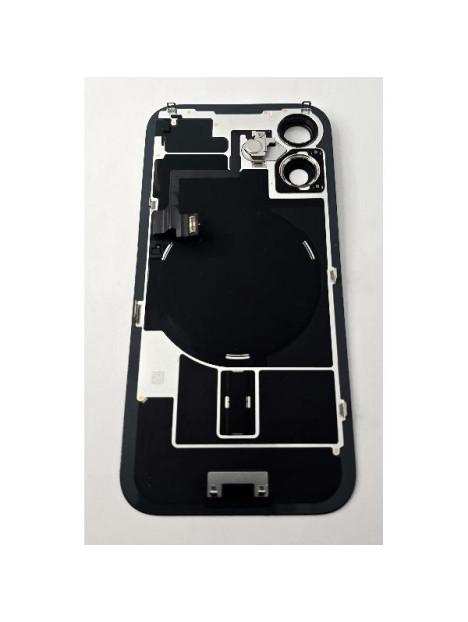 Tapa trasera o tapa bateria negra para iPhone 16 remanufacurada Grado A