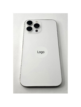 Tapa trasera o tapa bateria plata para iPhone 13 Pro Max con marco central remanufacurada Grado A