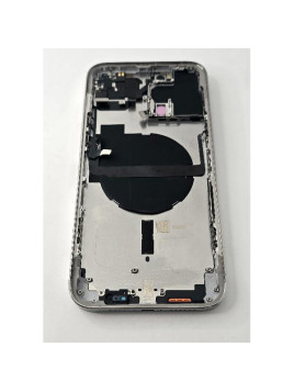 Tapa trasera o tapa bateria plata para iPhone 13 Pro Max con marco central remanufacurada Grado A