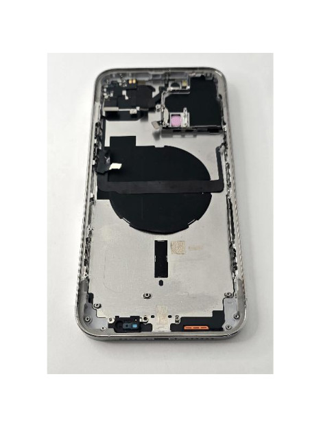 Tapa trasera o tapa bateria plata para iPhone 13 Pro Max con marco central remanufacurada Grado A