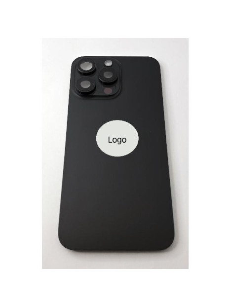 Tapa trasera o tapa bateria negro titanio para iPhone 15 Pro Max remanufacurada Grado A