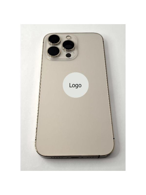 Tapa trasera o tapa bateria dorada para iPhone 13 Pro con marco central remanufacurada Grado A