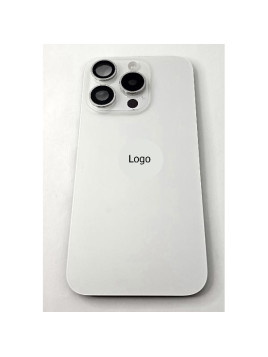 Tapa trasera o tapa bateria blanco titanio para iPhone 15 Pro remanufacurada Grado A