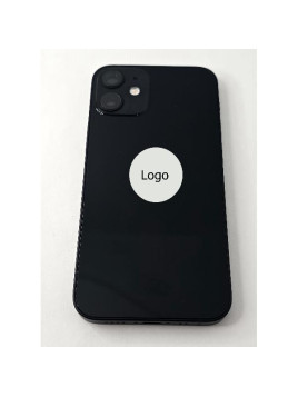 Tapa trasera o tapa bateria negra para iPhone 12 mini con marco central remanufacurada Grado A