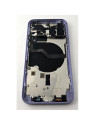 Tapa trasera o tapa bateria morada para iPhone 12 con marco central remanufacurada Grado A