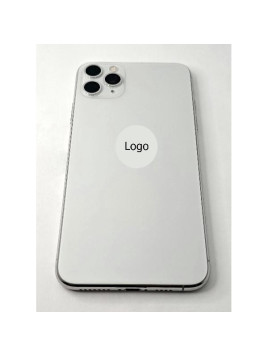 Tapa trasera o tapa bateria plata para iPhone 11 Pro Max con marco central remanufacurada Grado A