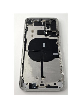 Tapa trasera o tapa bateria plata para iPhone 11 Pro Max con marco central remanufacurada Grado A