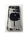 Tapa trasera o tapa bateria plata para iPhone 11 Pro Max con marco central remanufacurada Grado A