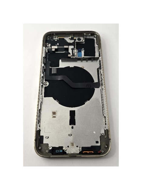 Tapa trasera o tapa bateria dorada para iPhone 12 Pro Max con marco central remanufacurada Grado A