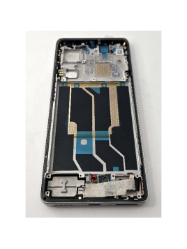 Pantalla lcd para Realme GT6 mas tactil negro con marco plata calidad premium