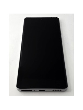 Pantalla lcd para Realme GT6 mas tactil negro con marco plata calidad premium