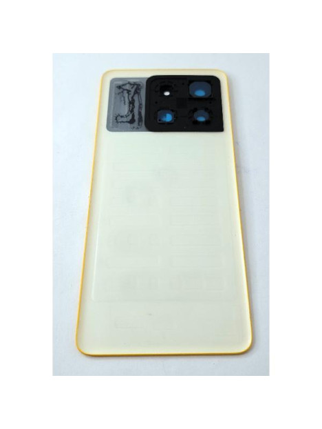 Tapa trasera o tapa bateria amarilla para Xiaomi Poco X6 Pro 5G con cristal de camara