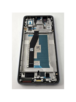 Pantalla lcd para Xiaomi 14T mas tactil negro con marco azul compatible TFT