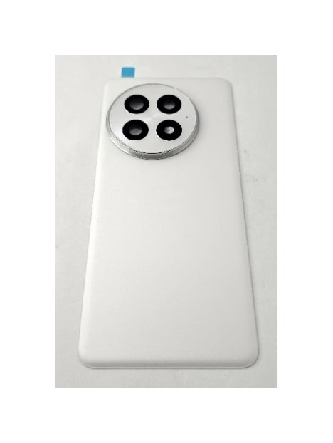 Tapa trasera o tapa bateria blanca para Oneplus 13 5G con cristal de camara