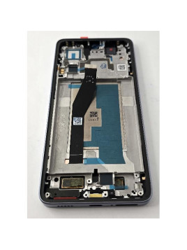 Pantalla lcd para Xiaomi 14T mas tactil negro con marco azul calidad premium