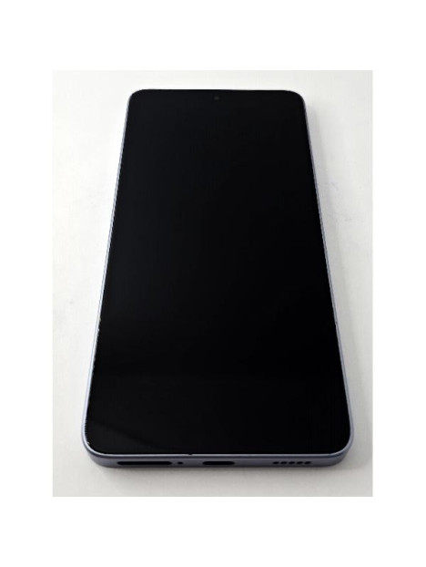Pantalla lcd para Xiaomi 14T mas tactil negro con marco azul calidad premium