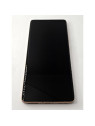 Pantalla lcd para Motorola Edge 50 5G mas tactil negro con marco dorado calidad premium
