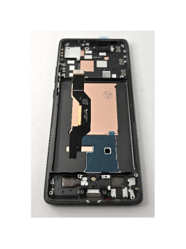 Pantalla lcd para Motorola Edge 50 5G mas tactil negro con marco negro calidad premium