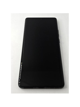 Pantalla lcd para Motorola Edge 50 5G mas tactil negro con marco verde calidad premium