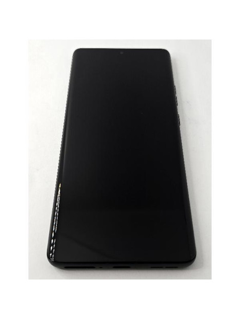 Pantalla lcd para Motorola Edge 50 Pro mas tactil negro con marco negro calidad premium