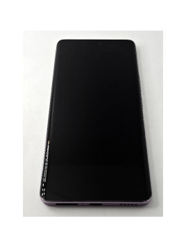 Pantalla lcd para Huawei Honor Magic 7 Lite 5G mas tactil negro con marco rosa calidad premium