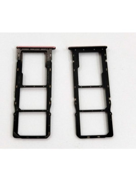 Soporte o bandeja sim rosa Dual sim para Nokia C32 calidad premium